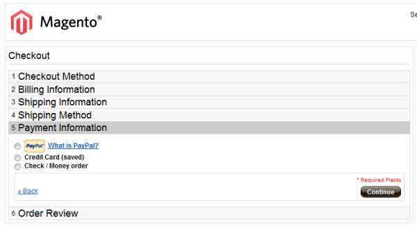 Magento PayPal Checkout Default Position