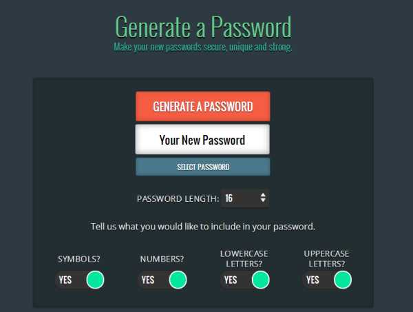 generate a password generate a password