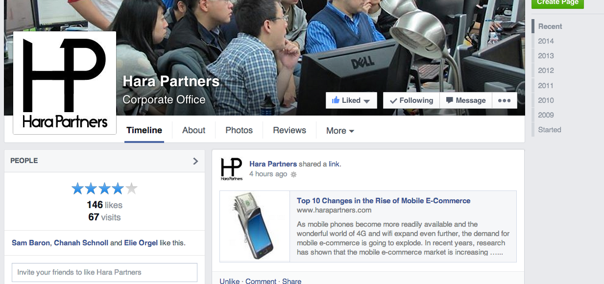 Hara Partners Facebook