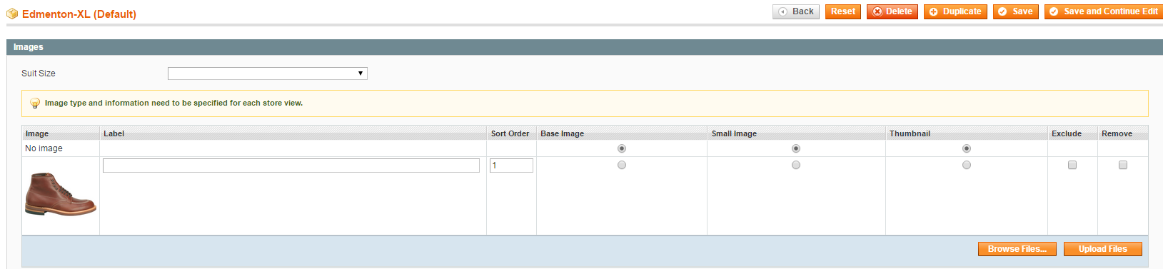 images in magento