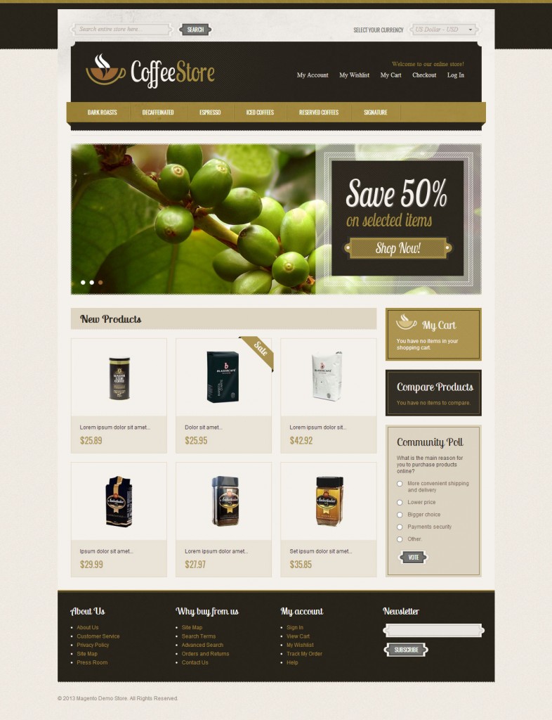 magento cafe