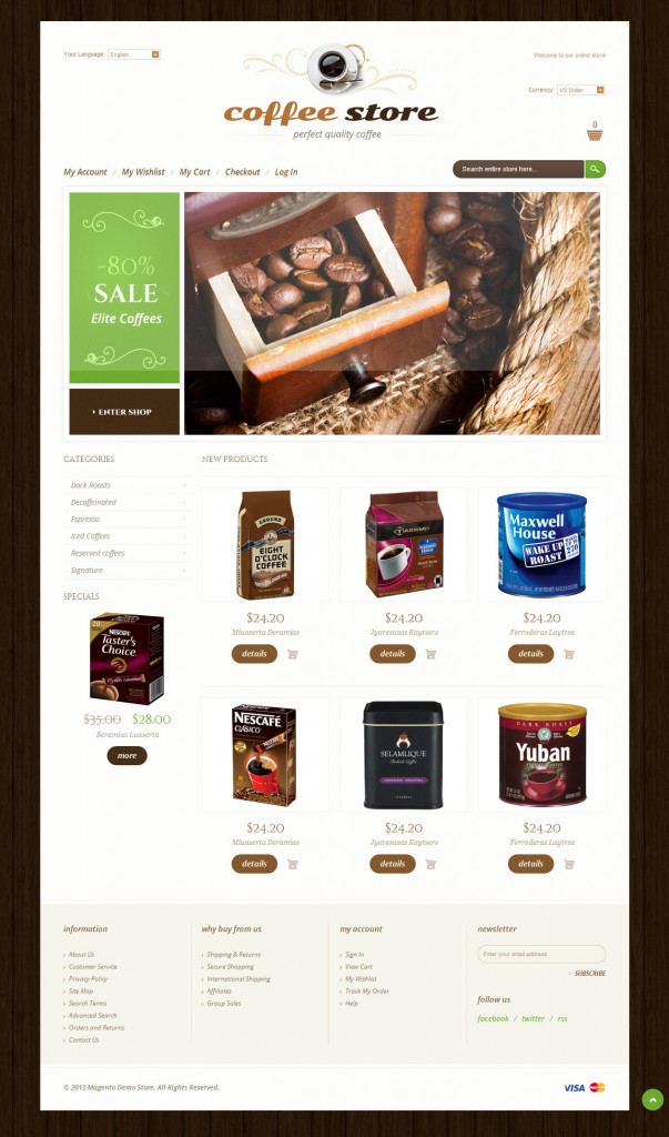 magento cafe