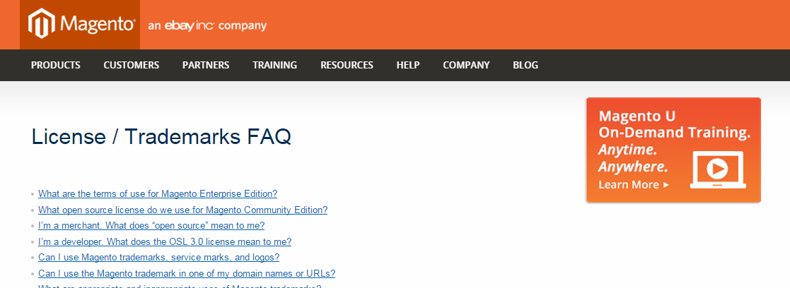 magento license