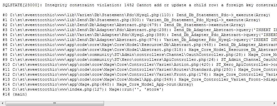 SQLSTATE[23000]: Integrity constraint violation: 1452 Cannot add or update a child row: a foreign key constrain